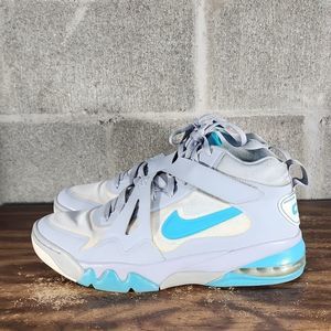 2013 Nike Air Force Max Charles Barkley 2 Wolf Grey/Gamma Blue-White Mens Sz 12